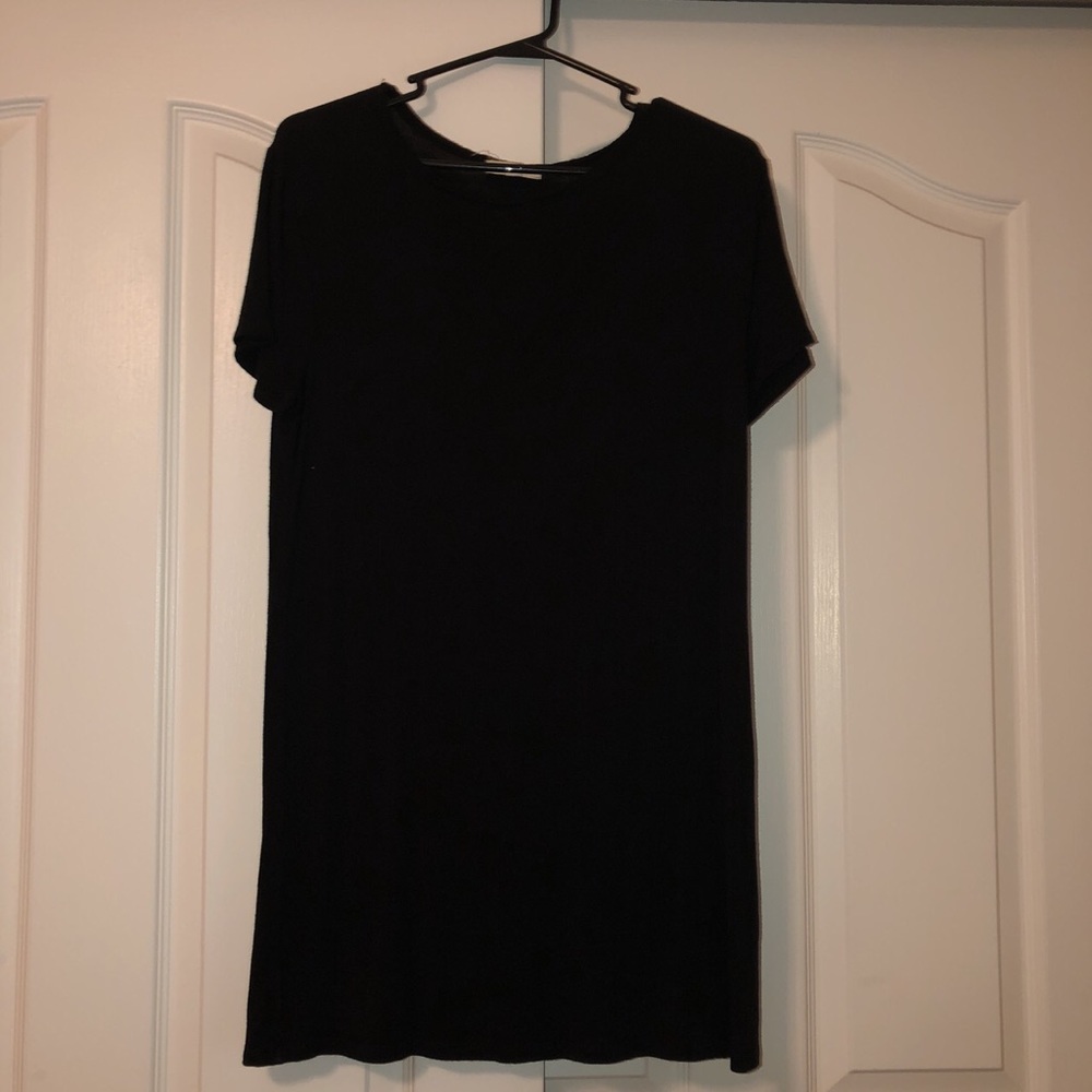 black t-shirt dress
